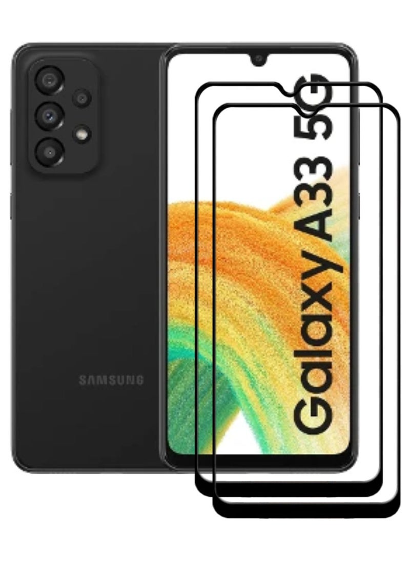 ACLIX 2 Pieces Antistatic ESD Dustproof Premium Quality High Definition Tempered Glass Screen Protector Designed For Samsung Galaxy A335G - Image 1