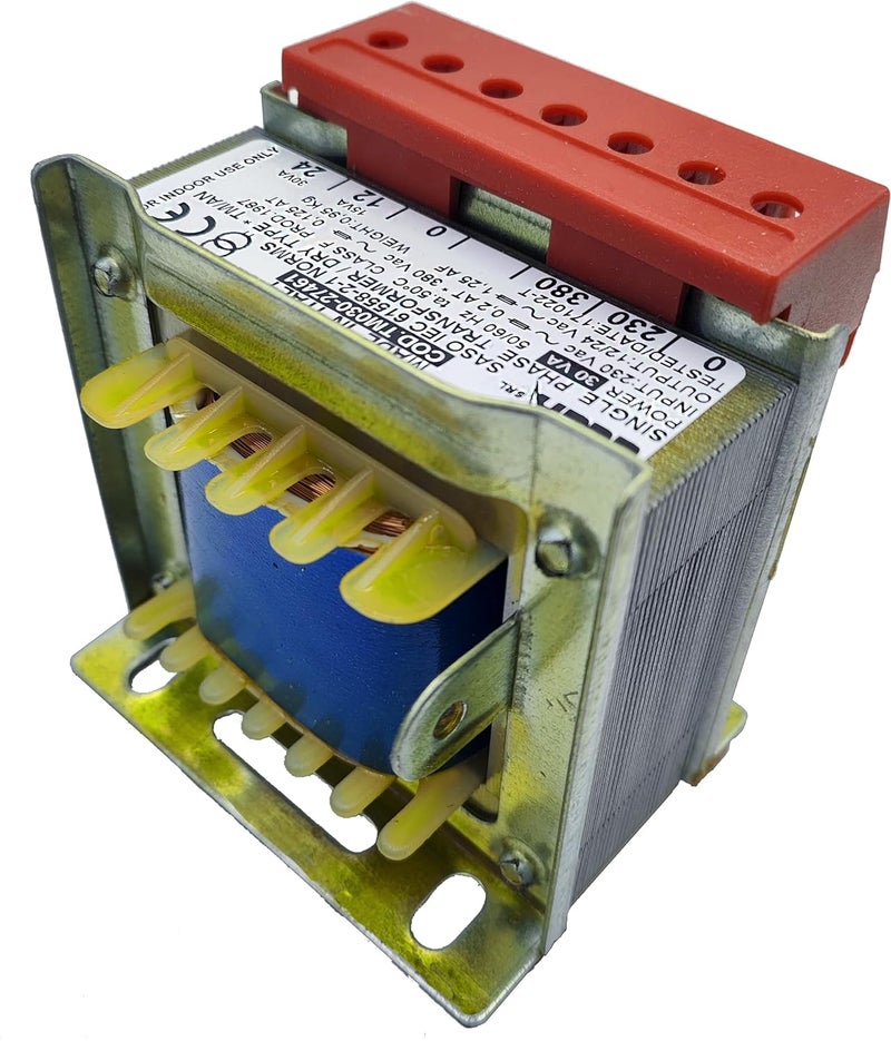 Elca General Purpose Indoor Transformer Power 30VA Input 380Vac & 230Vac Output 24Vac & 12Vac Used For industrial Electrical Panels. - Image 1