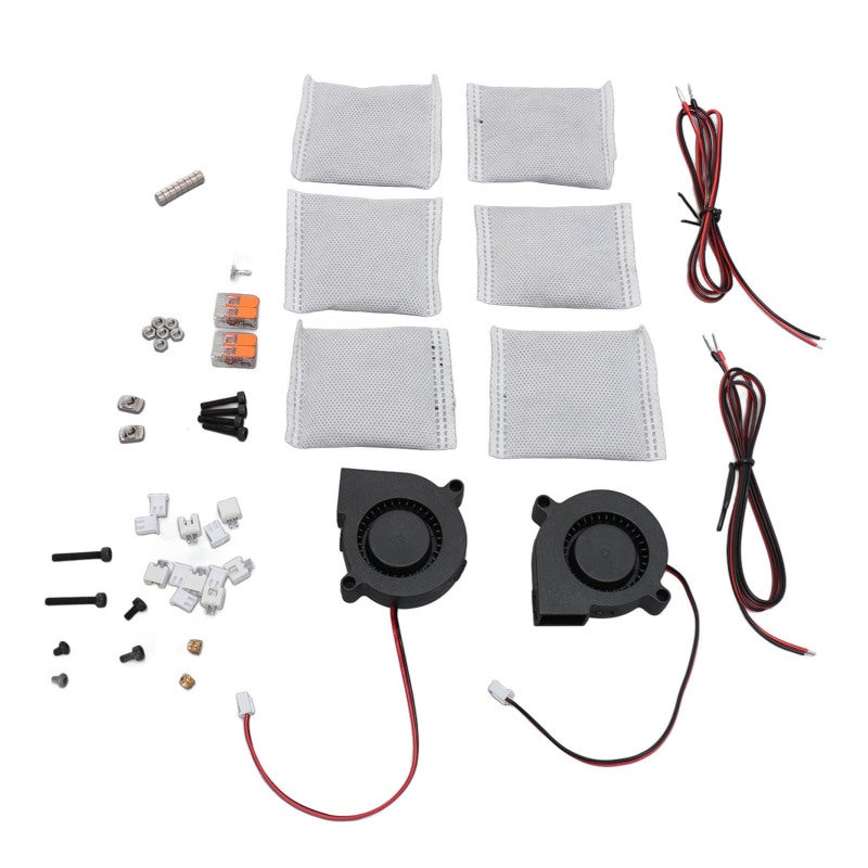 Wago 3D Printer Carbon Filters High Density Activated Carbon 2 Turbofans Silent Air Filter - Easy Installation 3D Printer Activated Carbon for VORON R2 2.4 Printer - Image 3