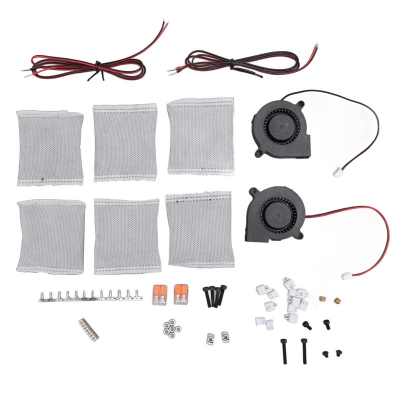 Wago 3D Printer Carbon Filters High Density Activated Carbon 2 Turbofans Silent Air Filter - Easy Installation 3D Printer Activated Carbon for VORON R2 2.4 Printer - Image 1