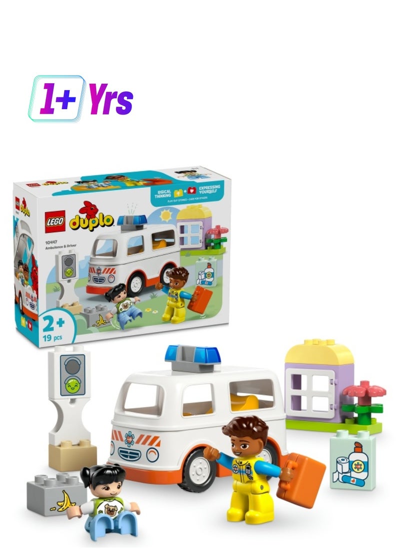 LEGO Duplo Town Ambulance & Driver 10447 (19) Pieces  - Image 1