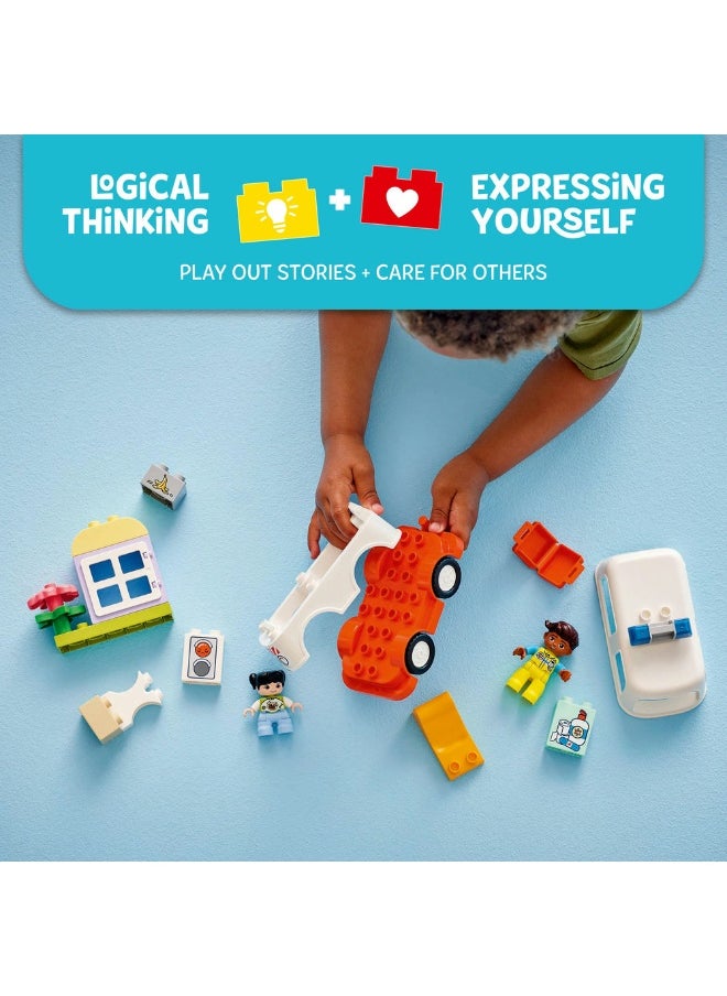 ليغو سيارة الإسعاف والسائق من LEGO® DUPLO®‍‌‍‌‎ للعب التخيّلي 10447  - Image 4