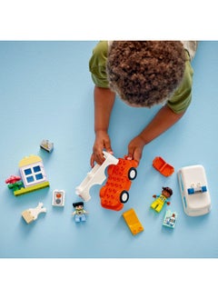 LEGO DUPLO Ambulance & Driver Set, Educational Montessori Toy for 2 Plus Year Old Toddlers, Boys & Girls, Great for Creative Play, Develops Logical Thinking, Role-Play and Fine Motor Skills 10447 (19 pieces)  - Image 4
