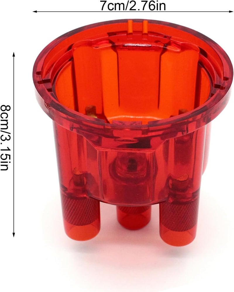 Premium Plastic Distributor Cap for Bus Ghia, Resists Harsh Weather Improves Vehicle Performance with Transparent Distributor Cap (Red) - Image 2