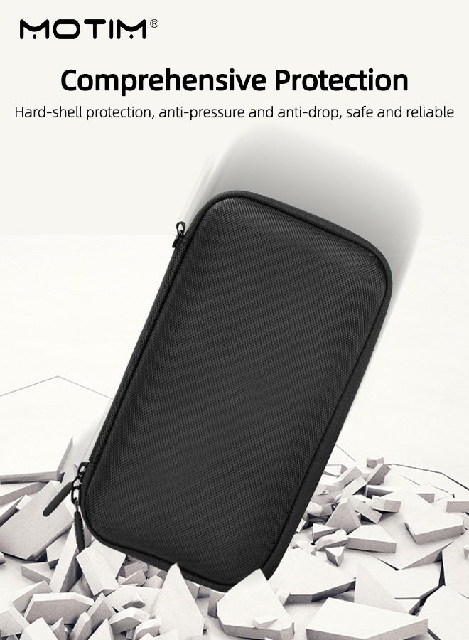 Motim Carrying Case for DJI Osmo Pocket 3, Portable EVA Hard Protective Storage Bag Travel Bag for DJI Osmo Pocket 3, Water-Resistant Shockproof Bag with Hand Straps - Image 5