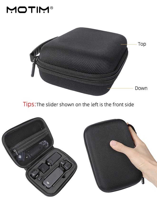 Motim Carrying Case for DJI Osmo Pocket 3, Portable EVA Hard Protective Storage Bag Travel Bag for DJI Osmo Pocket 3, Water-Resistant Shockproof Bag with Hand Straps - Image 3