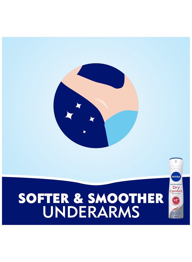 نيفيا بخاخ مزيل عرق 150 مل نساء دراي كمفورت - Image 3