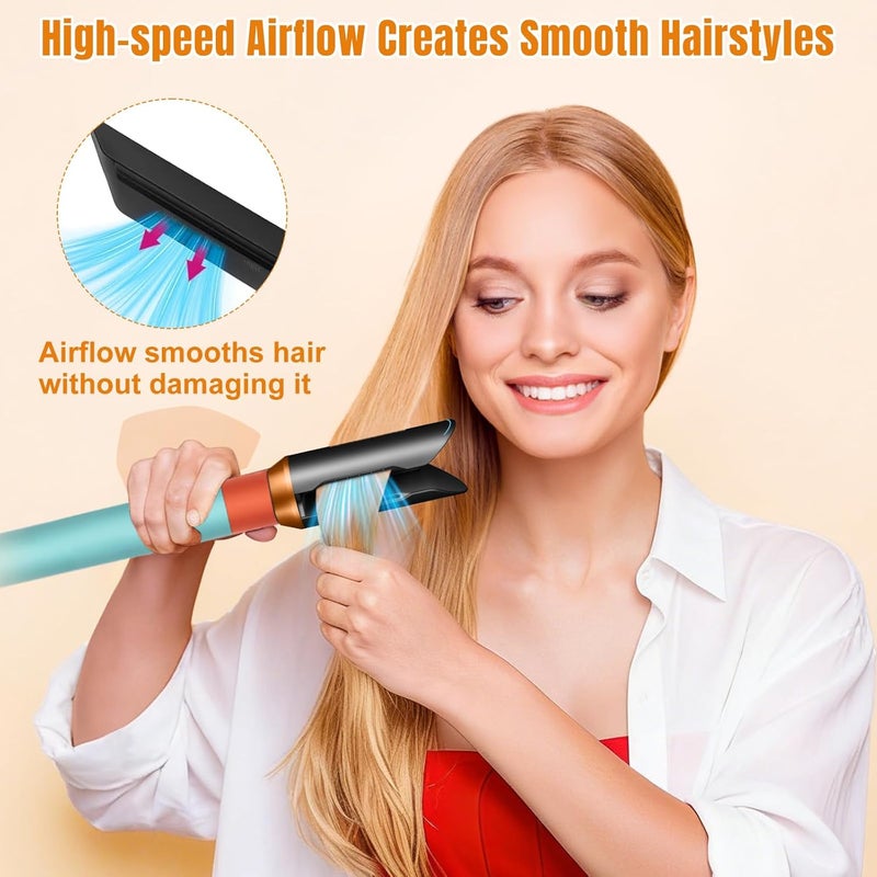 Chuancheng Curling Iron Straightener Nozzle for Dy-son Airwrap HS01 HS05 HS08, Straightening Nozzle Straightens and Combs Hair with Airflow Only (Gold) - Image 4
