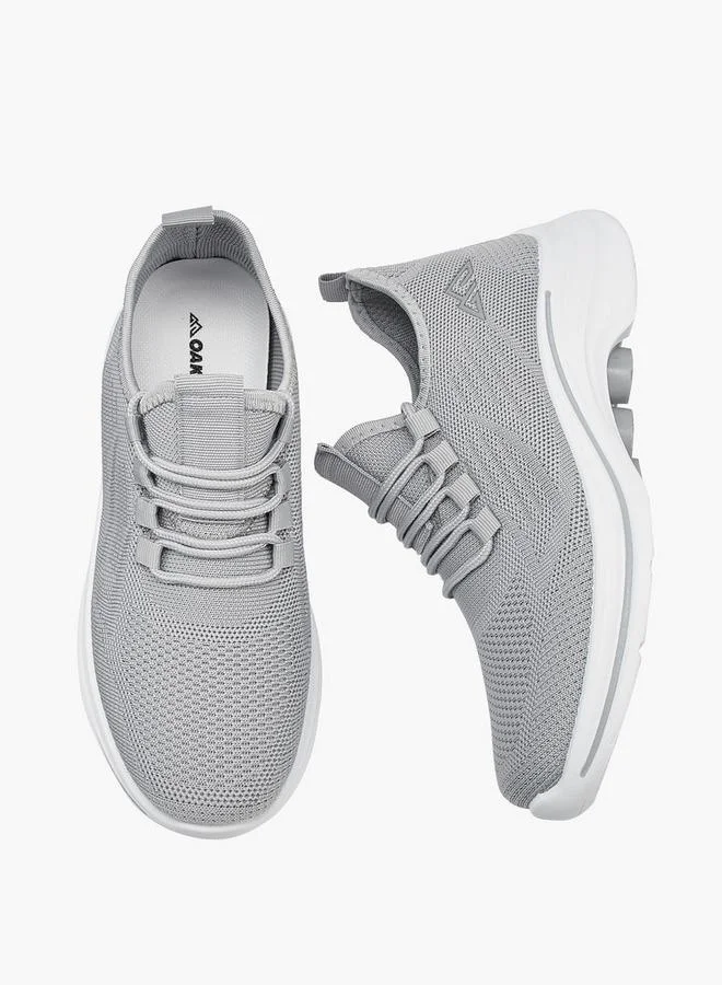 Oaklan by Shoexpress GREY Lace-Up Sports Shoes With Pull Tab for Women | Best Price UAE