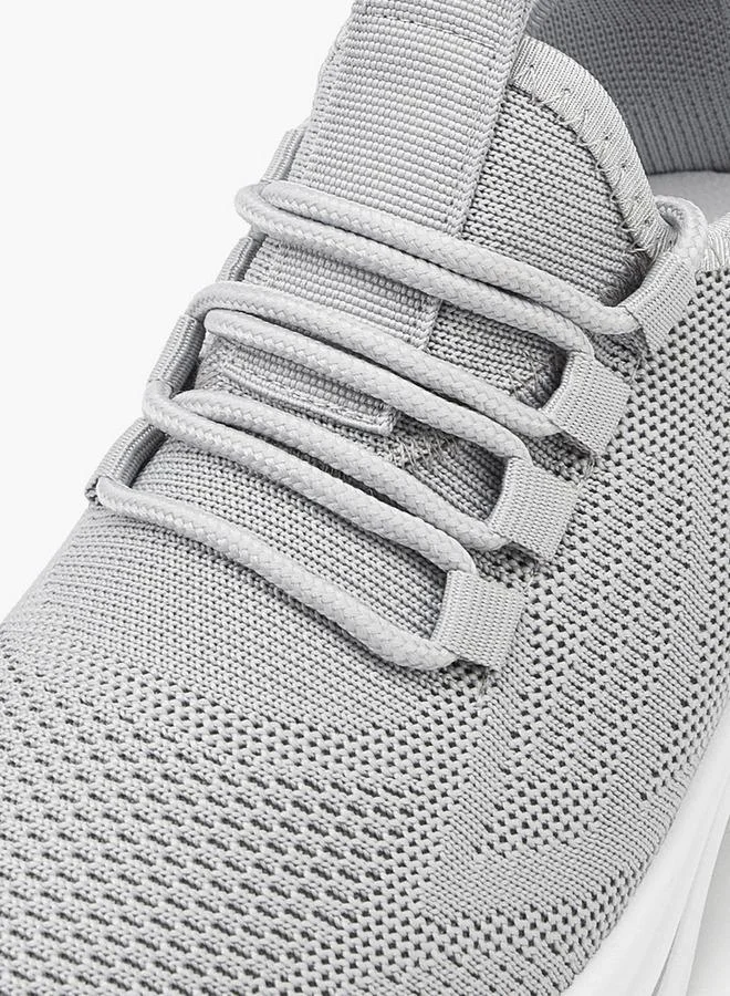 Oaklan by Shoexpress GREY Lace-Up Sports Shoes With Pull Tab for Women | Best Price UAE