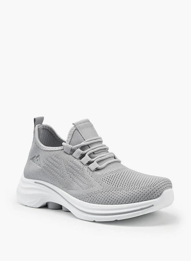 Oaklan by Shoexpress GREY Lace-Up Sports Shoes With Pull Tab for Women | Best Price UAE