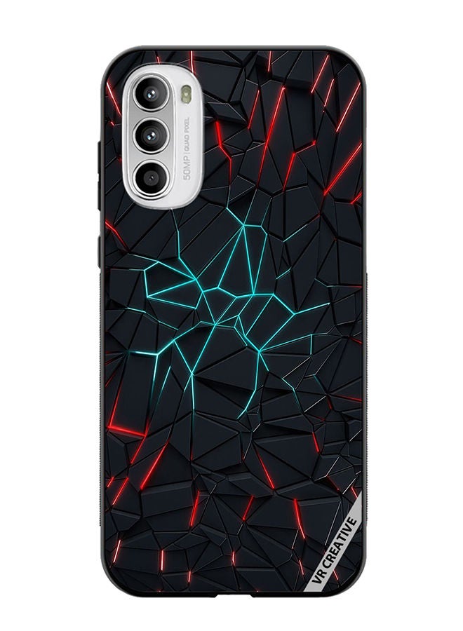 VR CREATIVE Protective Case Cover For Motorola Moto G82 Abstracts Design Multicolour - Image 1