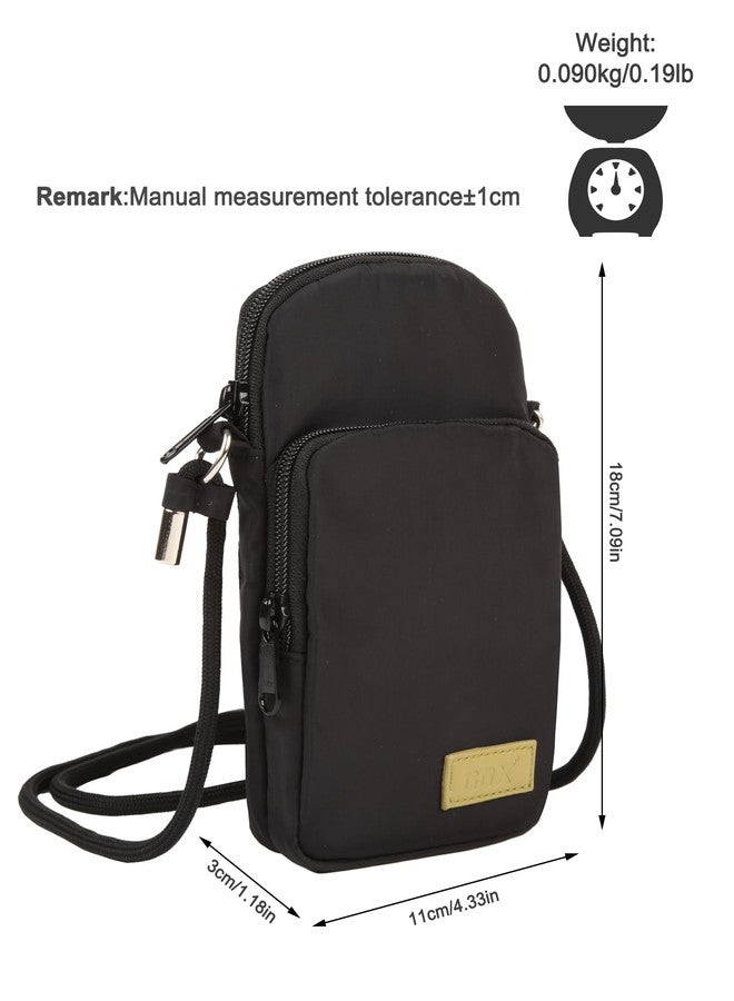 GOX Crossbody Bag for Women Small Size Cell Phone Wallet Purse for Travelling with Adjustable Straps, Travel Purse Shoulder Bag for Women Men (Blackness) - Image 2