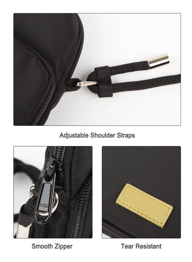 GOX Crossbody Bag for Women Small Size Cell Phone Wallet Purse for Travelling with Adjustable Straps, Travel Purse Shoulder Bag for Women Men (Blackness) - Image 5