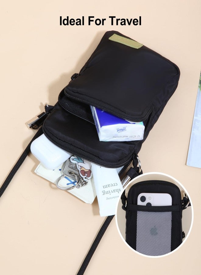 GOX Crossbody Bag for Women Small Size Cell Phone Wallet Purse for Travelling with Adjustable Straps, Travel Purse Shoulder Bag for Women Men (Blackness) - Image 4
