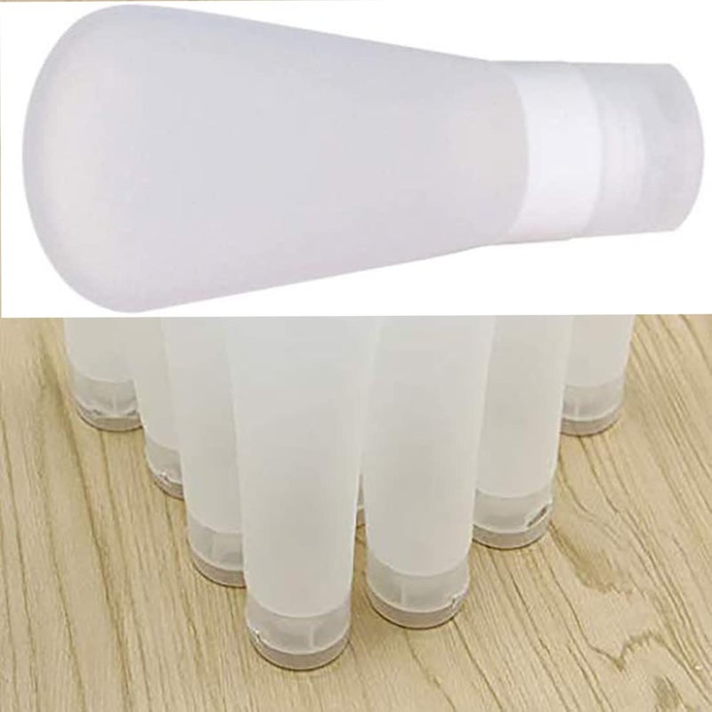 DIY Crafts DIY Crafts Pack of 40 Pcs Flip Cap Clear Empty Squeeze Bottle Combo Of Empty Refillable Travel Plastic Matte Flip Cap Cosmetic Body Ha Pack of 40 Pcs Flip Cap Clear  - Image 3