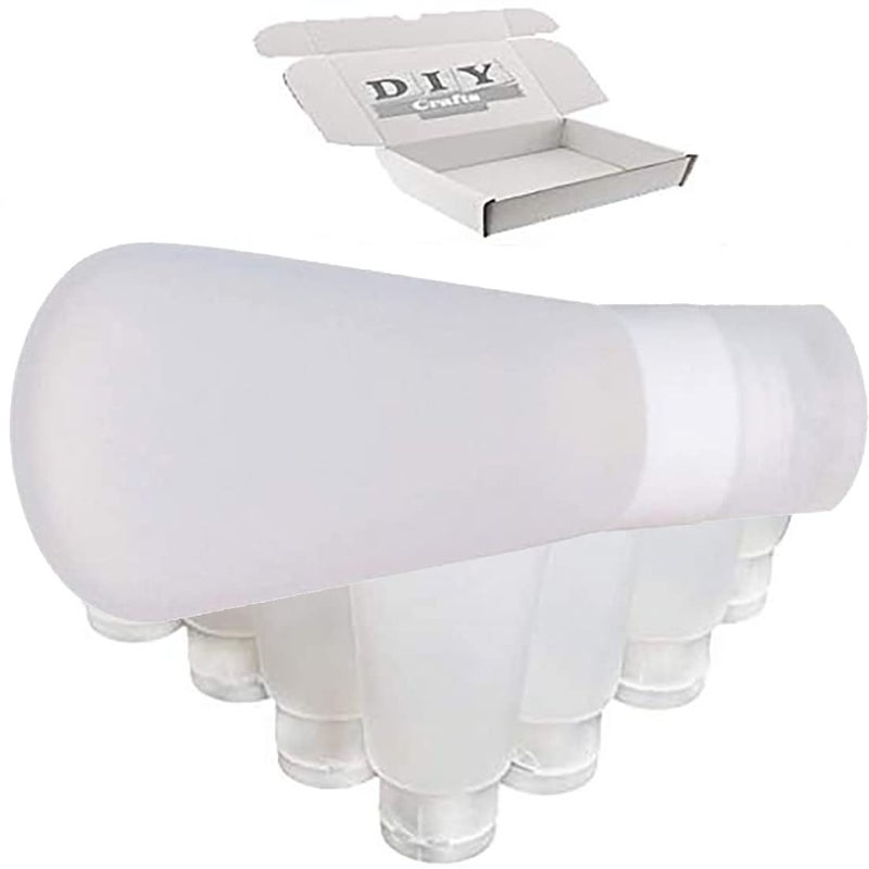DIY Crafts DIY Crafts Pack of 40 Pcs Flip Cap Clear Empty Squeeze Bottle Combo Of Empty Refillable Travel Plastic Matte Flip Cap Cosmetic Body Ha Pack of 40 Pcs Flip Cap Clear  - Image 2