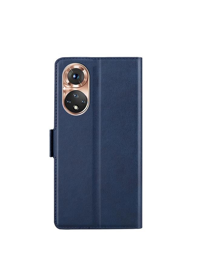 S-TOP Case For Honor 50 Ultra-thin Voltage Side Buckle PU + TPU Horizontal Flip Leather Case with Holder & Card Slot - Image 3