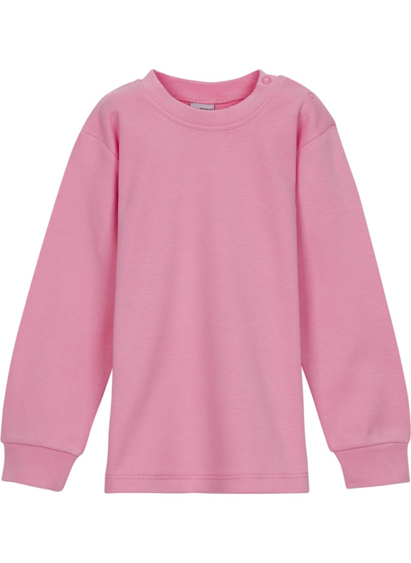 Pink Basic Girl Snap Button Zero Collar Winter Long Sleeve T-Shirt - pzsku/ZC7264AA3E48D1F26A3D4Z/45/_/1725794691/c7610699-378e-4367-bb25-e717a08a1c12