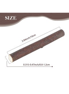 Pllieay 60 Pack 4 Inch Long 0.3 0.5 Inch In Diameter Wood Log Sticks Natural Twigs Sticks Wood Craft Sticks For Diy Crafts Photo Props School Projects Festival Decoration  - Image 2
