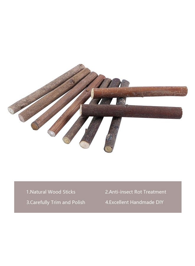 بليلي 60 حزمة 4 بوصة طويلة 0.3 0.5 بوصة في القطر الخشب سجل العصي الأغصان الطبيعية العصي الخشبية الحرفية العصي DIY بها بنفسك الحرف صور الدعائم المشاريع المدرسية مهرجان الديكور - Image 3