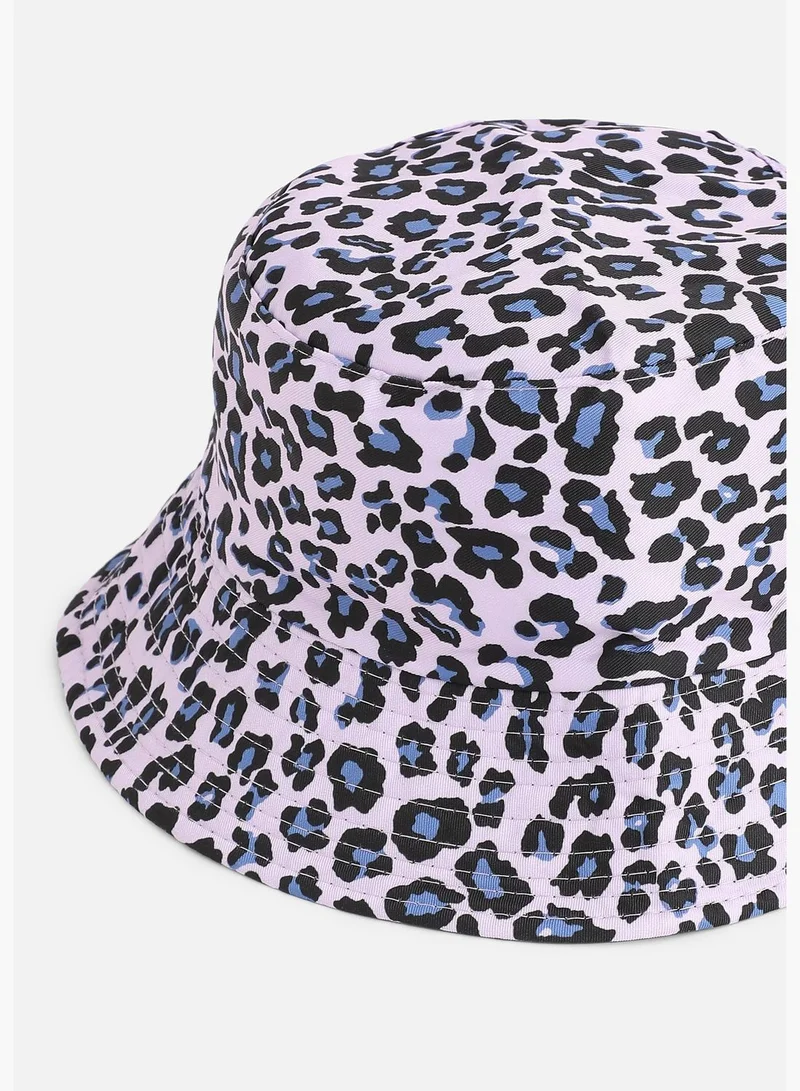 French Accent Casual Printed Fabric Bucket Hat For Men