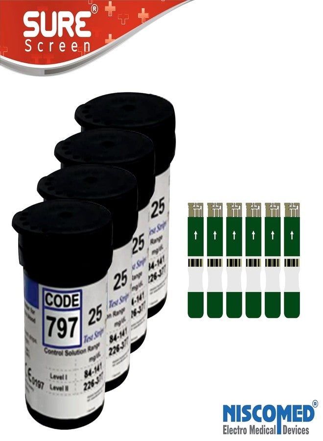 Niscomed Surescreen Blood Sugar Test Strips and Round Blood Lancets Only - Pack of 100 Test Strips and 100 Lancets Only (Use with niscomed surescreen monitor) - Image 4