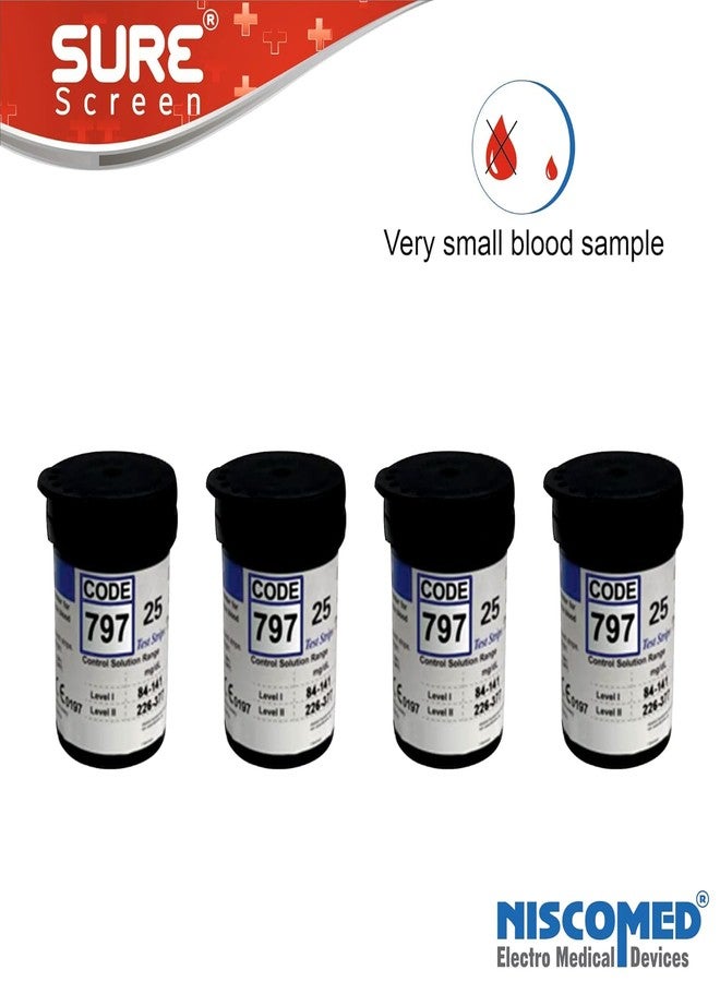 Niscomed Surescreen Blood Sugar Test Strips and Round Blood Lancets Only - Pack of 100 Test Strips and 100 Lancets Only (Use with niscomed surescreen monitor) - Image 3