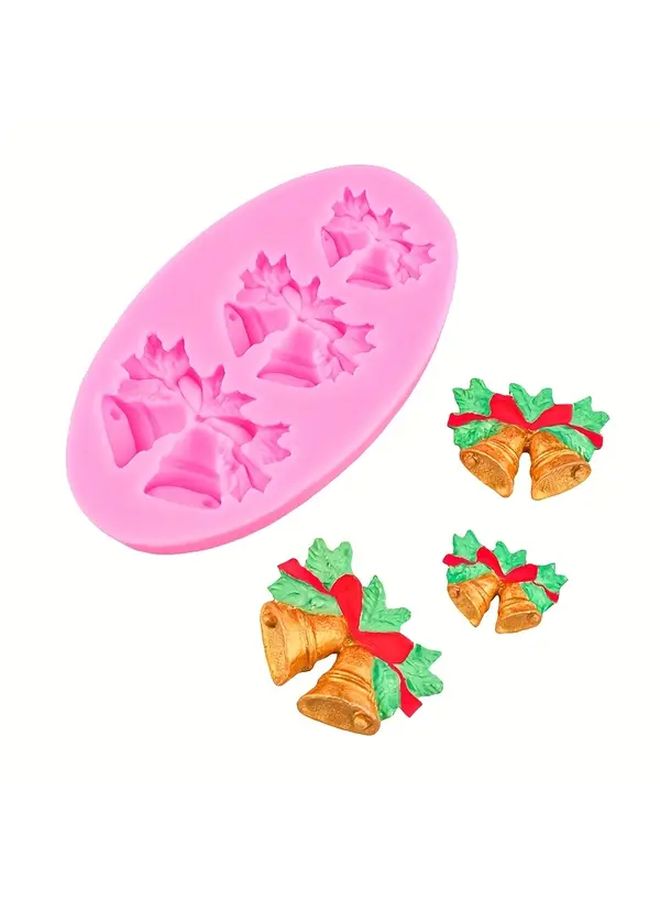 Silicone Christmas Holly Berry Mold Non Toxic Pink Baking Candy Chocolate Fondant Molds - Image 4