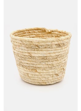 Vegetable Fiber Basket, Tan