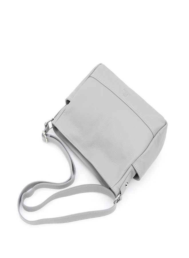Effetty Sling Bag for Women | 100% Leather Material Crossbody Bag| Light Grey - Image 2