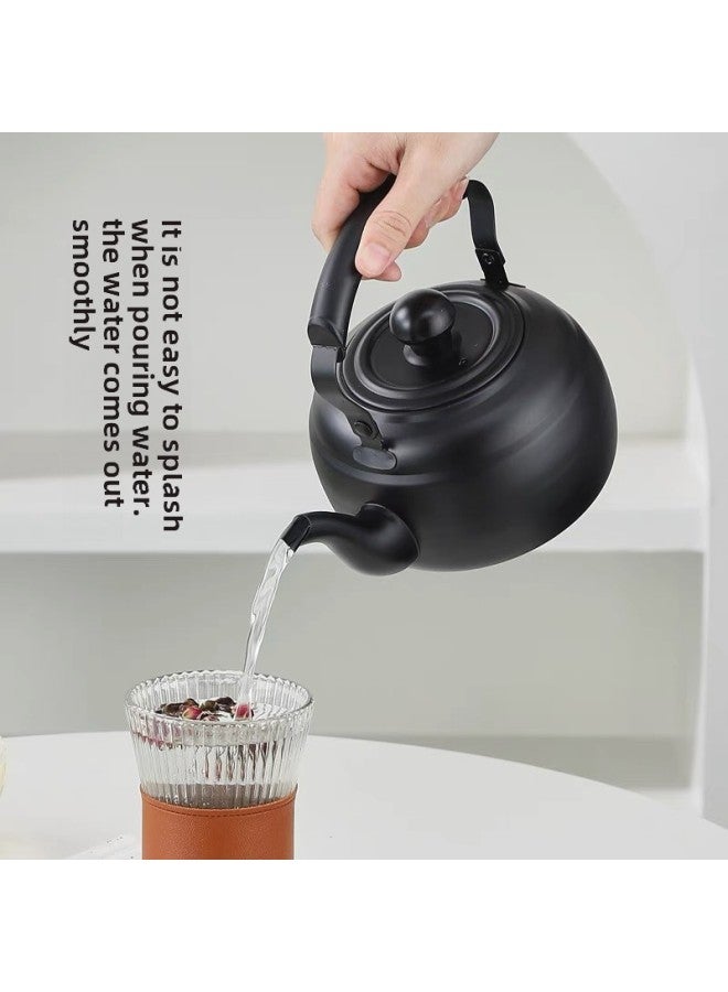 Stainless Steel Teapot Commercial Hotel Special Tea Kettle Catering Shop Outdoor Boiling Teapot With Fire Induction Cooker-Color:1l Chinese Teapot (original Color)  - Image 4