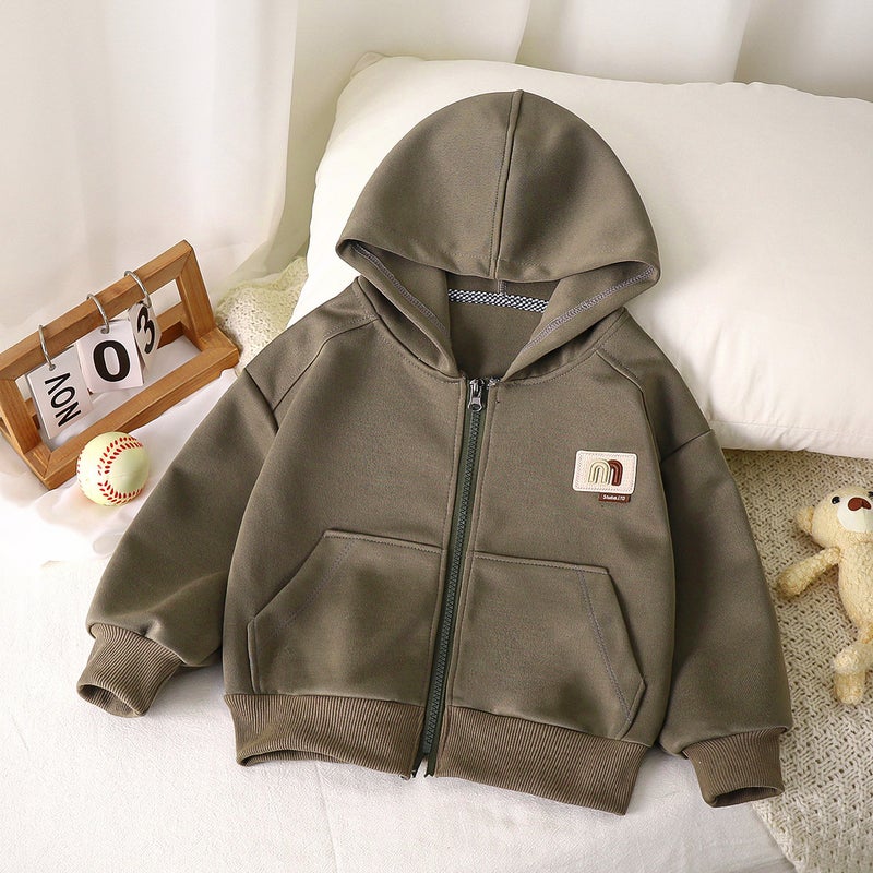 New 2024 Men'S And Women'S Sweatshirt Coat Hooded Casual Children'S Cardigan Korean Loose Top Coat - Image 1
