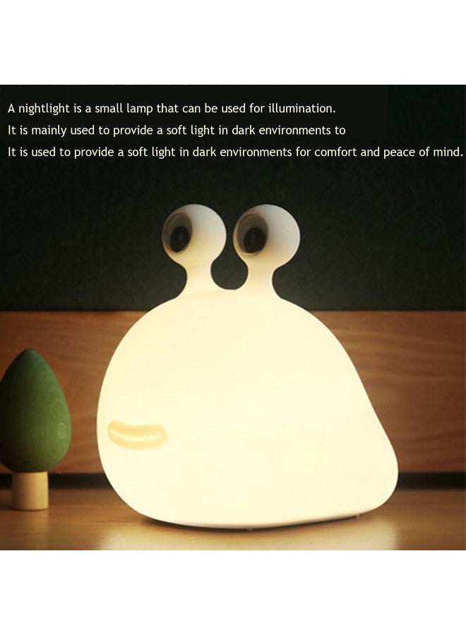 PTAEXCEL Slug Night Light, Led Portable USB Rechargeable Cute Night Light Animal Lamps with Sensor Timer Touch Lamp, Silicone for Kids Gift - Image 2