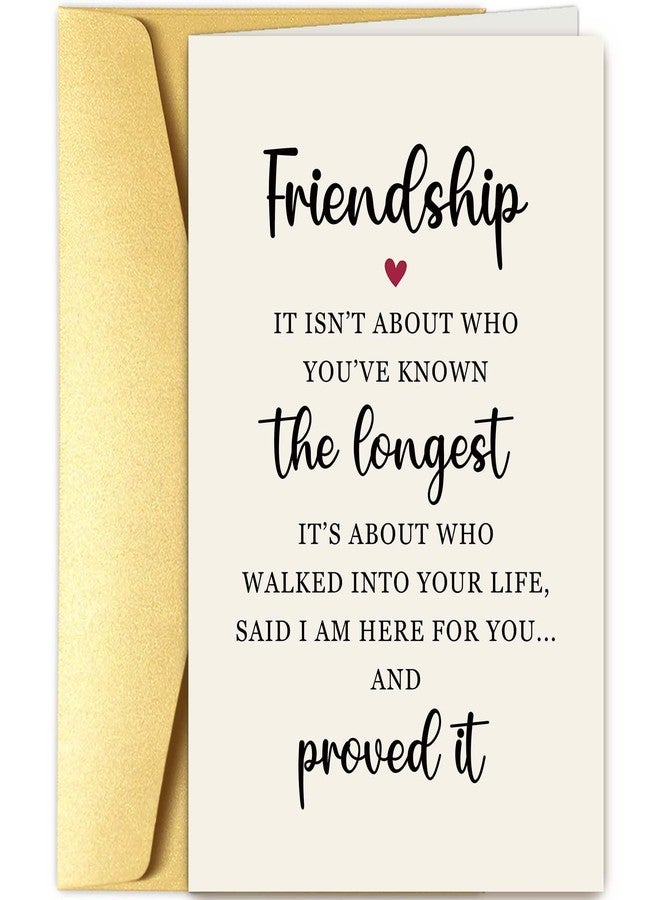 Goroar Sweet Friendship Card for Her, Friendship Poem Card for Bestie, Perfect for Best Friend on Friendiversary Anniversary Birthday Leaving School - Image 1