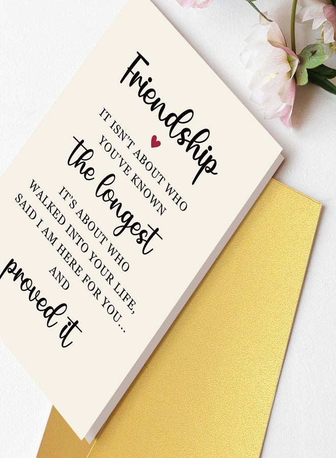 Goroar Sweet Friendship Card for Her, Friendship Poem Card for Bestie, Perfect for Best Friend on Friendiversary Anniversary Birthday Leaving School - Image 2