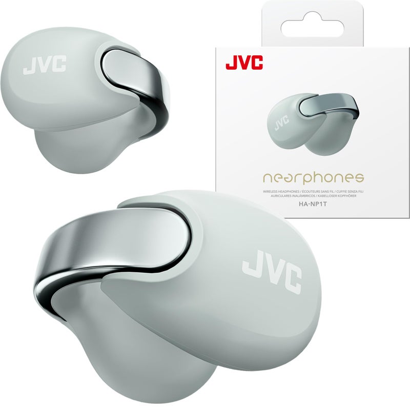 JVC Nearphones Open Ear True Wireless Headphones Open Ear Earbuds Bluetooth 5324H Playback IPX4 Water Resistant Builtin Mic Awareness Comfort Ear Clip Earbuds HANP1T - Image 2