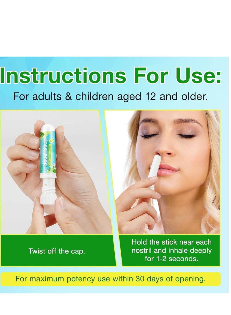 4 عبوات عصا أنفية، عصا استنشاق للأنف، عصا استنشاق للأنف، عصا استنشاق للأنف، عصا أنفية معززة للطاقة، عصا استنشاق للأنف، عصا استنشاق للأنف، تخفيف الجيوب الأنفية والاحتقان، الاسترخاء اليومي، تخفيف التو - Image 5