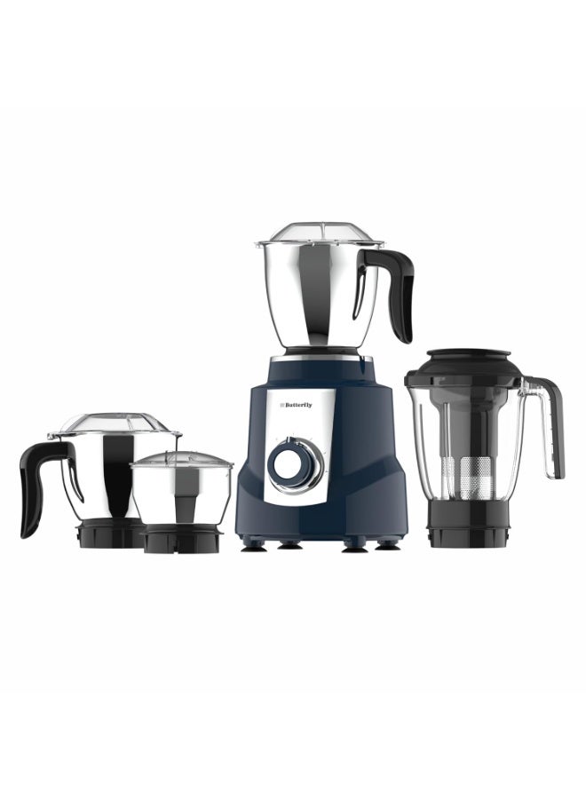 Butterfly Magneto Mixer Grinder with 4 Jars | 1000W TorX23 Motor | Contra Curv Jar & Blade Design | Specially Annealed Jars| Ink Blue - Image 1