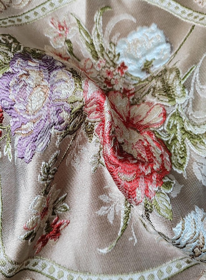 Qupace Set of 2 Vintage Embroidered Throw Pillows Covers 18x18in，Flowers Retro Decor Pillow Covers for Sofa Couch Floral Embroidered Cushion Cover for Bed Chairs Car - Image 5