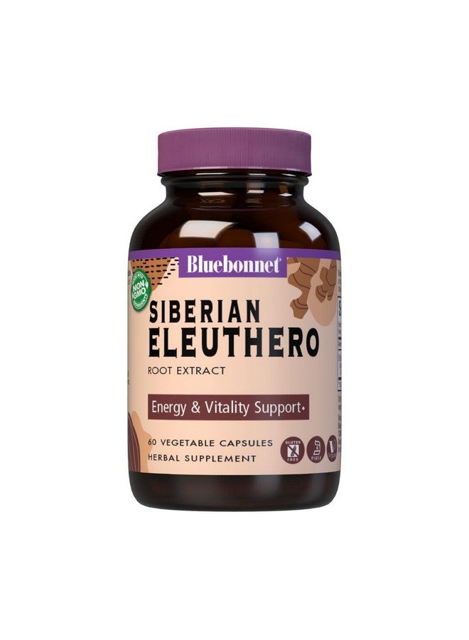 Bluebonnet Eleuthero Root (replaces Siberian Ginseng 500mg) - 60 - VegCap - Image 1