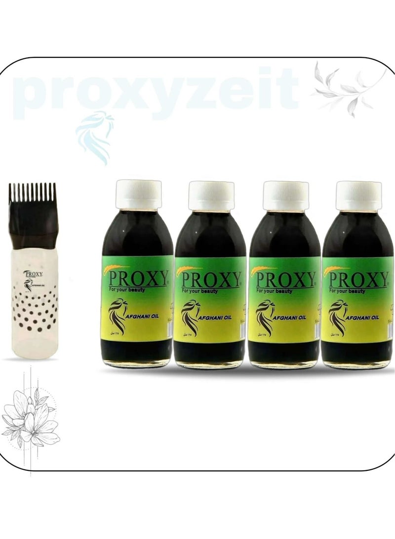 PROXY Four cans of 125 ml proxy oil + a gift comb