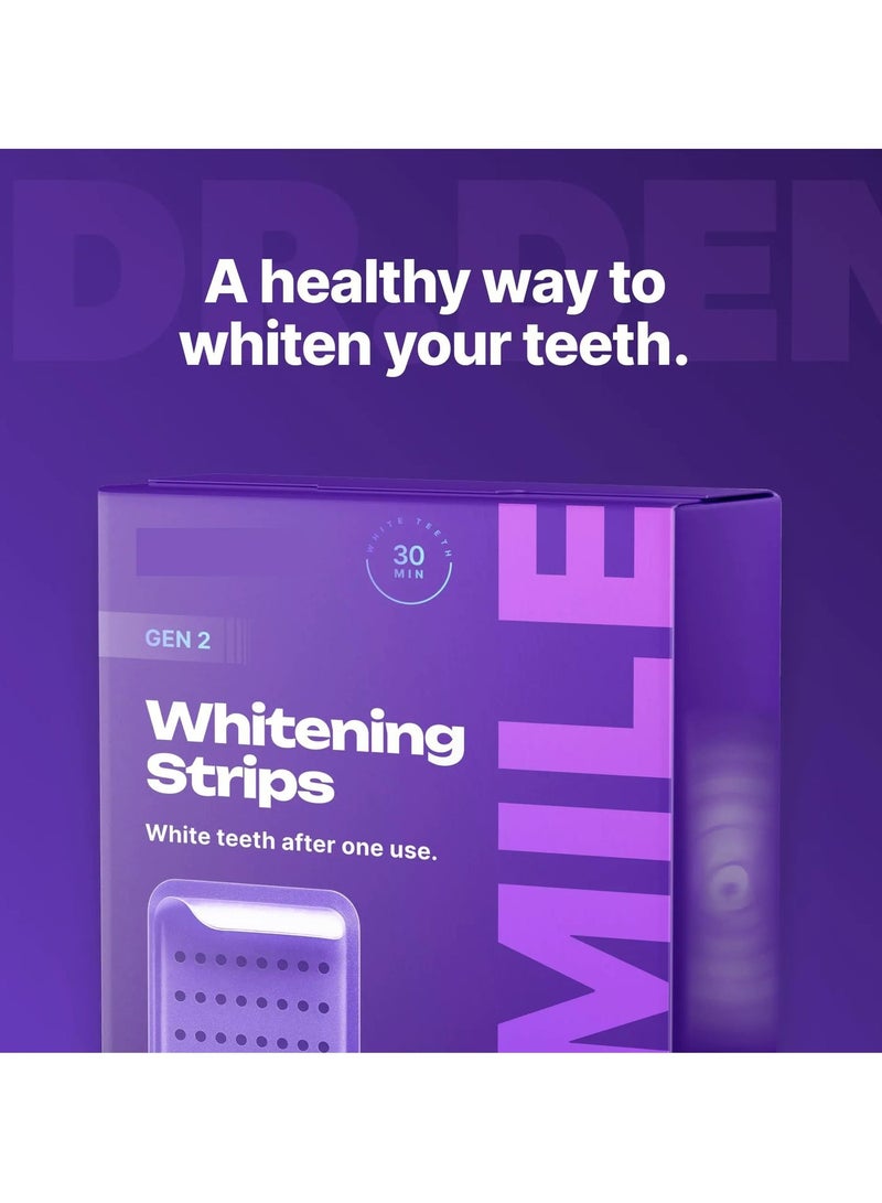 Smile Purple Teeth Whitening Strips 21 Treatments - Safe for Enamel - Non Sensitive Teeth Whitening - Whitening Without Any Harm - Pack of 42 - Image 3