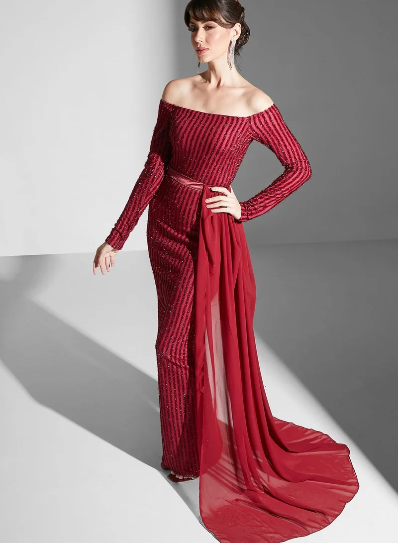 Ella Limited Edition Shimmer Dress With Trail