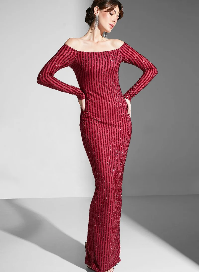 Ella Limited Edition Shimmer Dress With Trail