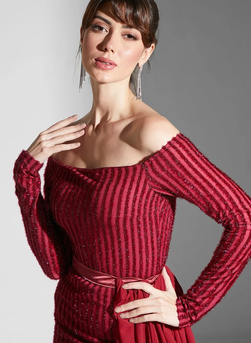 Ella Limited Edition Shimmer Dress With Trail