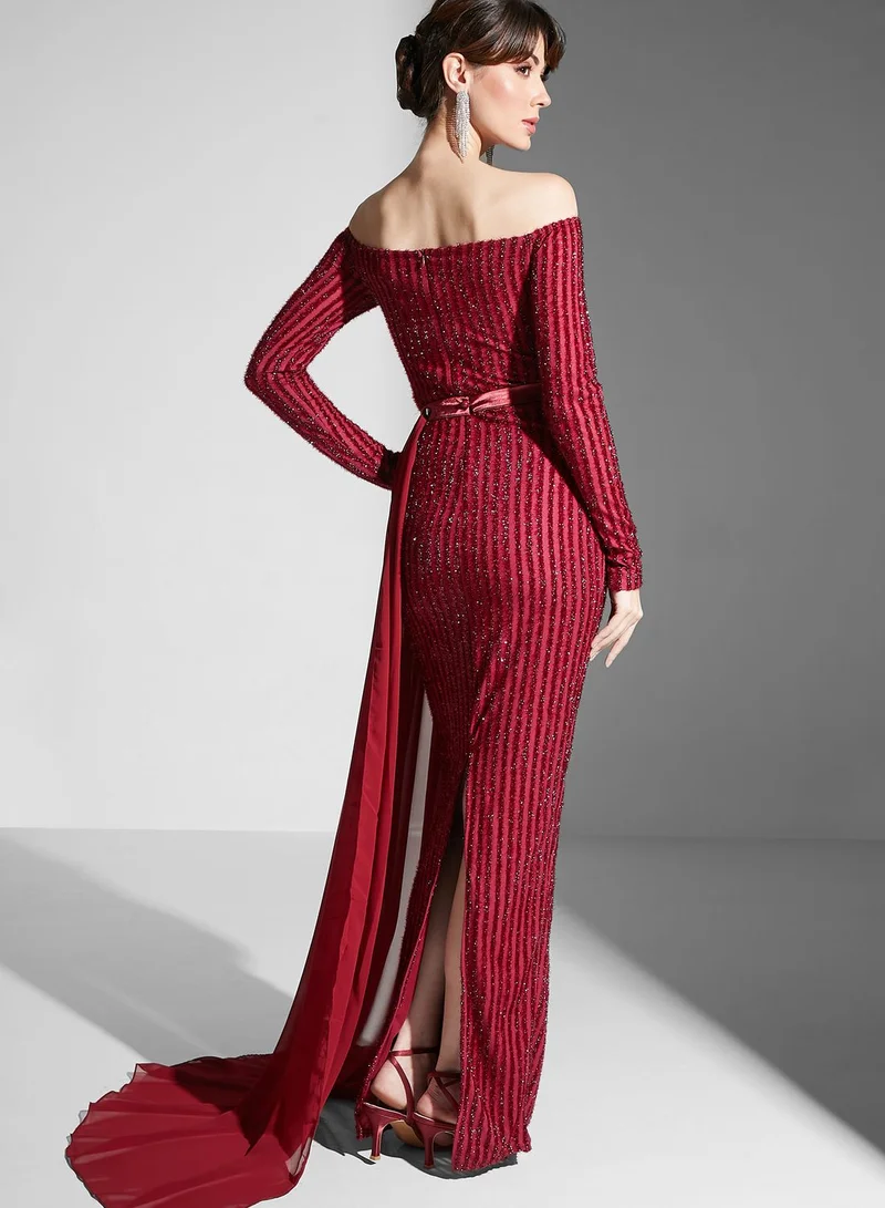 Ella Limited Edition Shimmer Dress With Trail