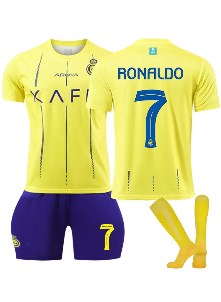 AUTOYSUR Kids Soccer Jersey, #7 Jersey Shirts,Boys Soccer Jersey Set,Soccer clothing,Sport Gift Set for Youth - Image 1