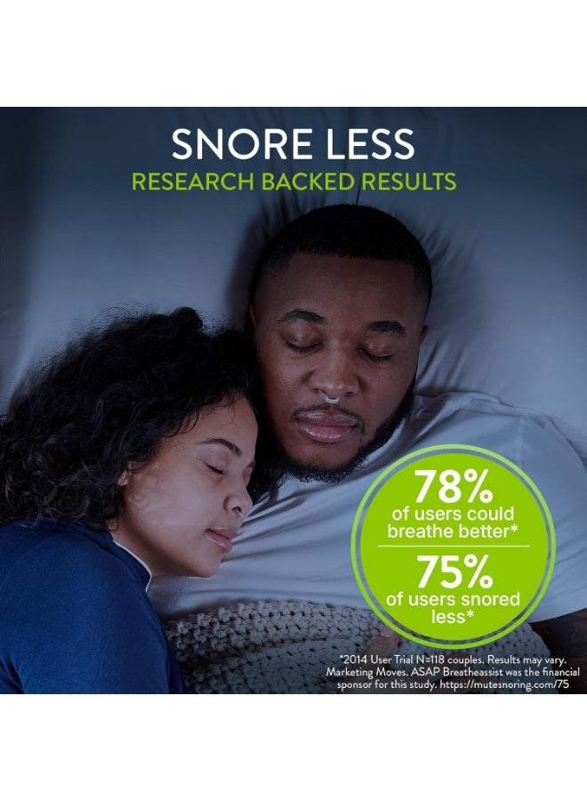 Rhinomed Mute Nasal Dilator for Snore Reduction - Anti-Snoring Aid, Improve Airflow for Better Sleep - (Size Medium, 3-Pk) - Image 3