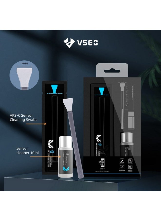 VSGO Vs S02 E Aps C Digital Camera Sensor Cleaning Kit Clean Swab × 10 With Sensor Cleaner Solution For Nikon Canon Dslr Cleaning  - Image 2